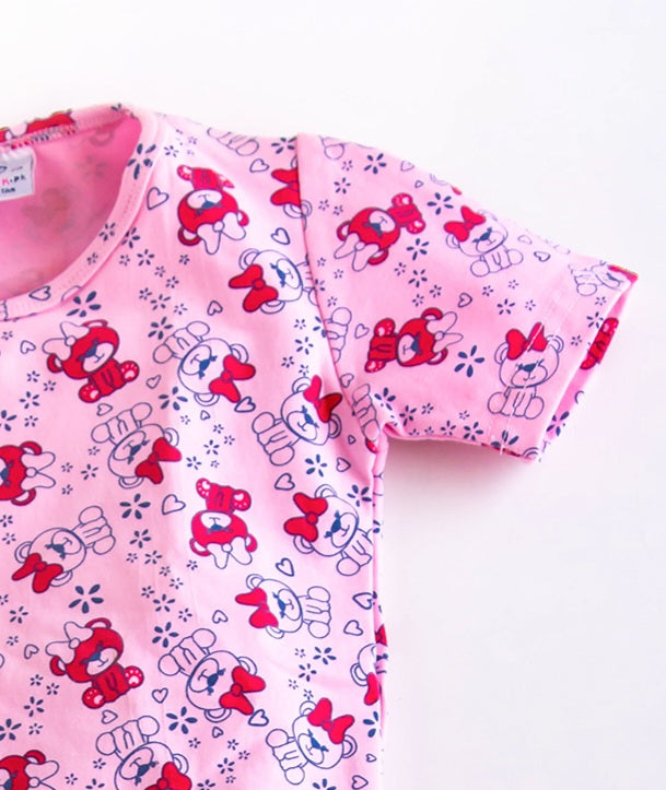 Pink Teddy Bear Pj set for girls