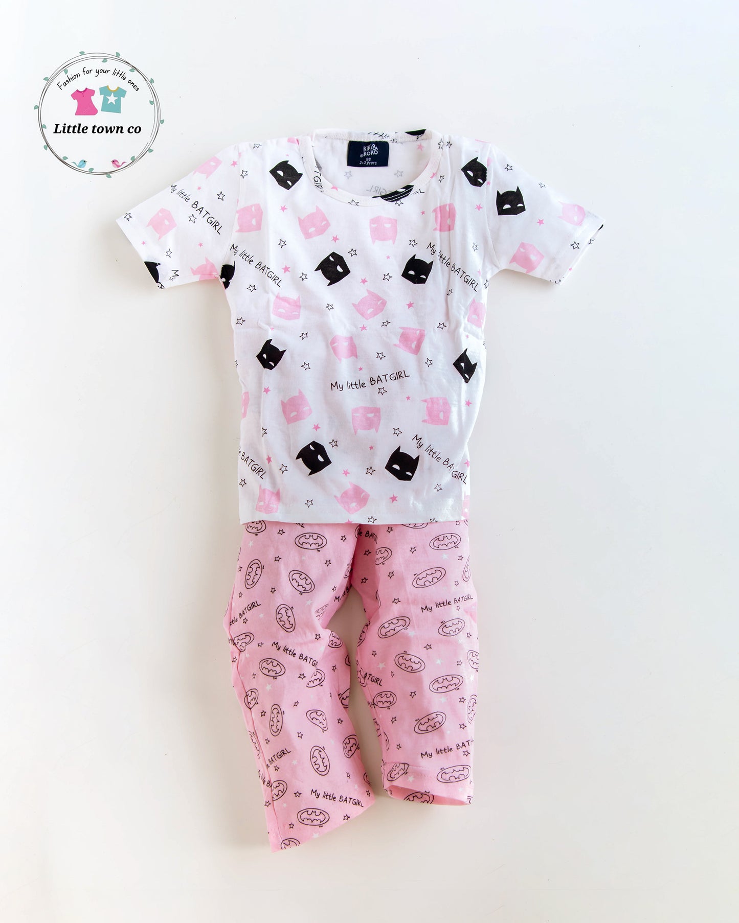 cute batgirl print sleepwear / nightsuits