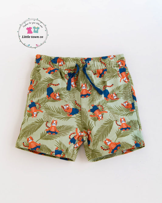 Le Printemps Safari Print Shorts Unisex