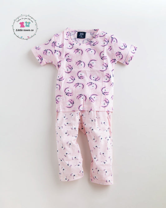 unicorn print sleepwear / nigh suits