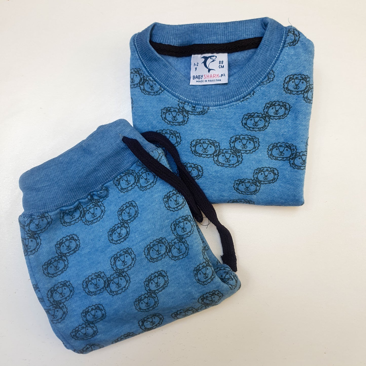 Lion print blue tracksuit for kids | Unisex