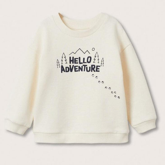 Hello Adventure terry  sweatshirt