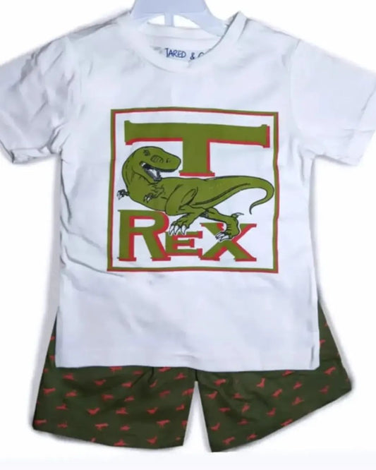 T Rex 2pc shorts suit for kids