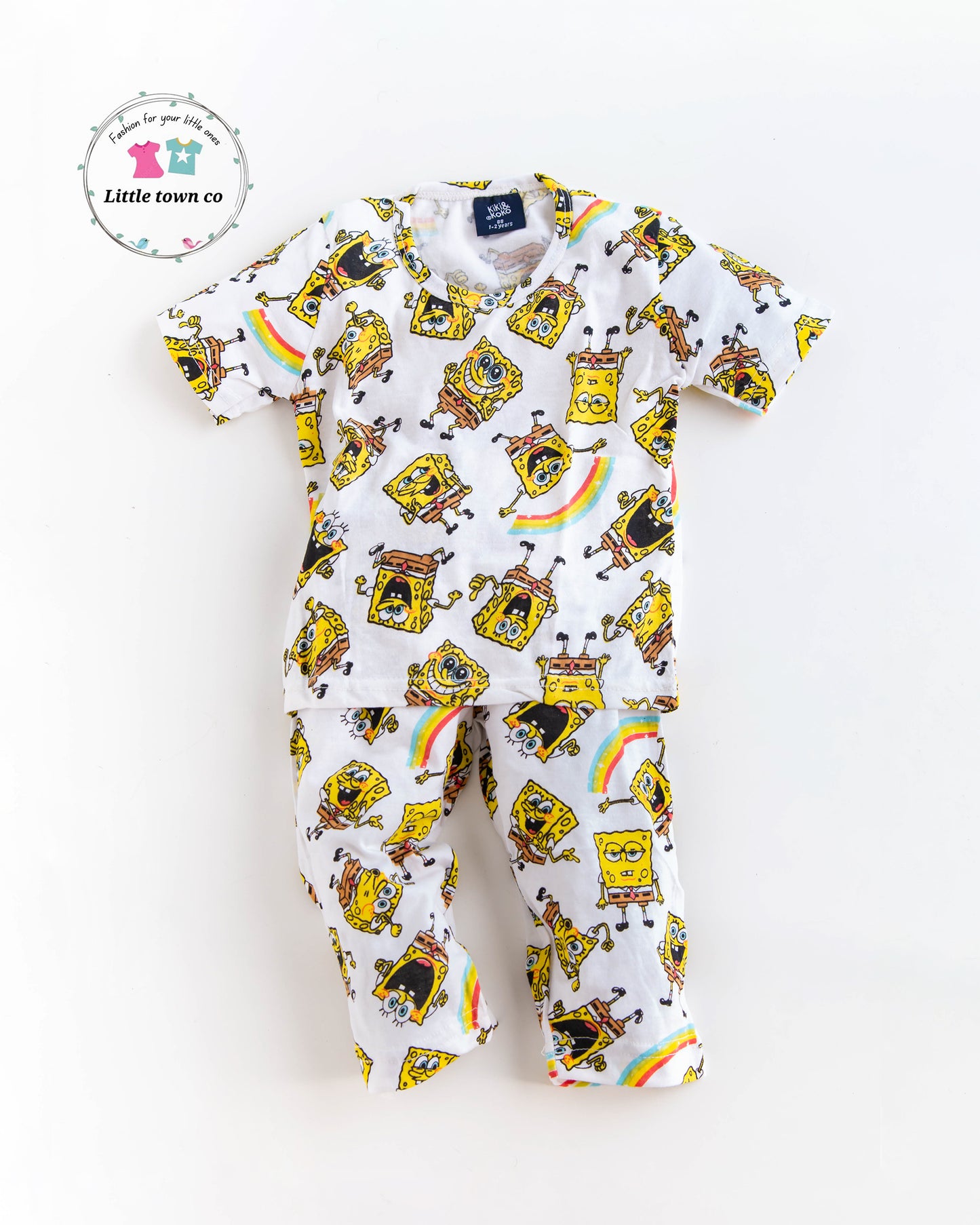 Spongebob print sleepwear / nightsuits