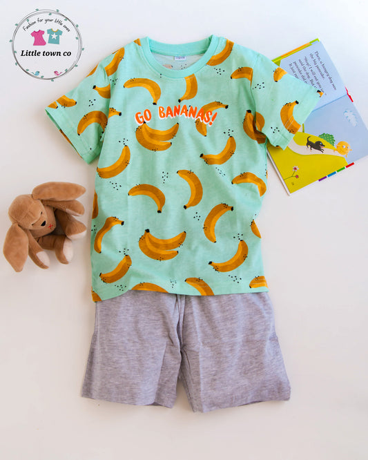 Bananas print | Short suit 2pc