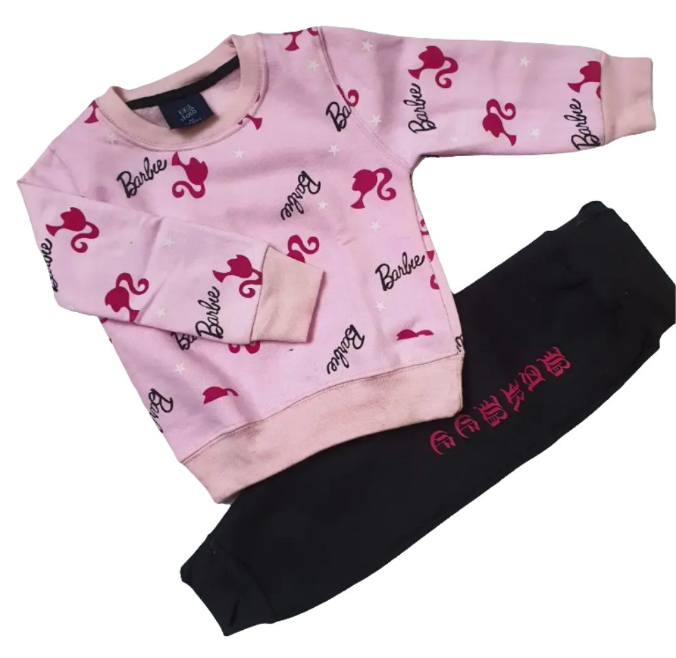 Barbie print tracksuit for girls