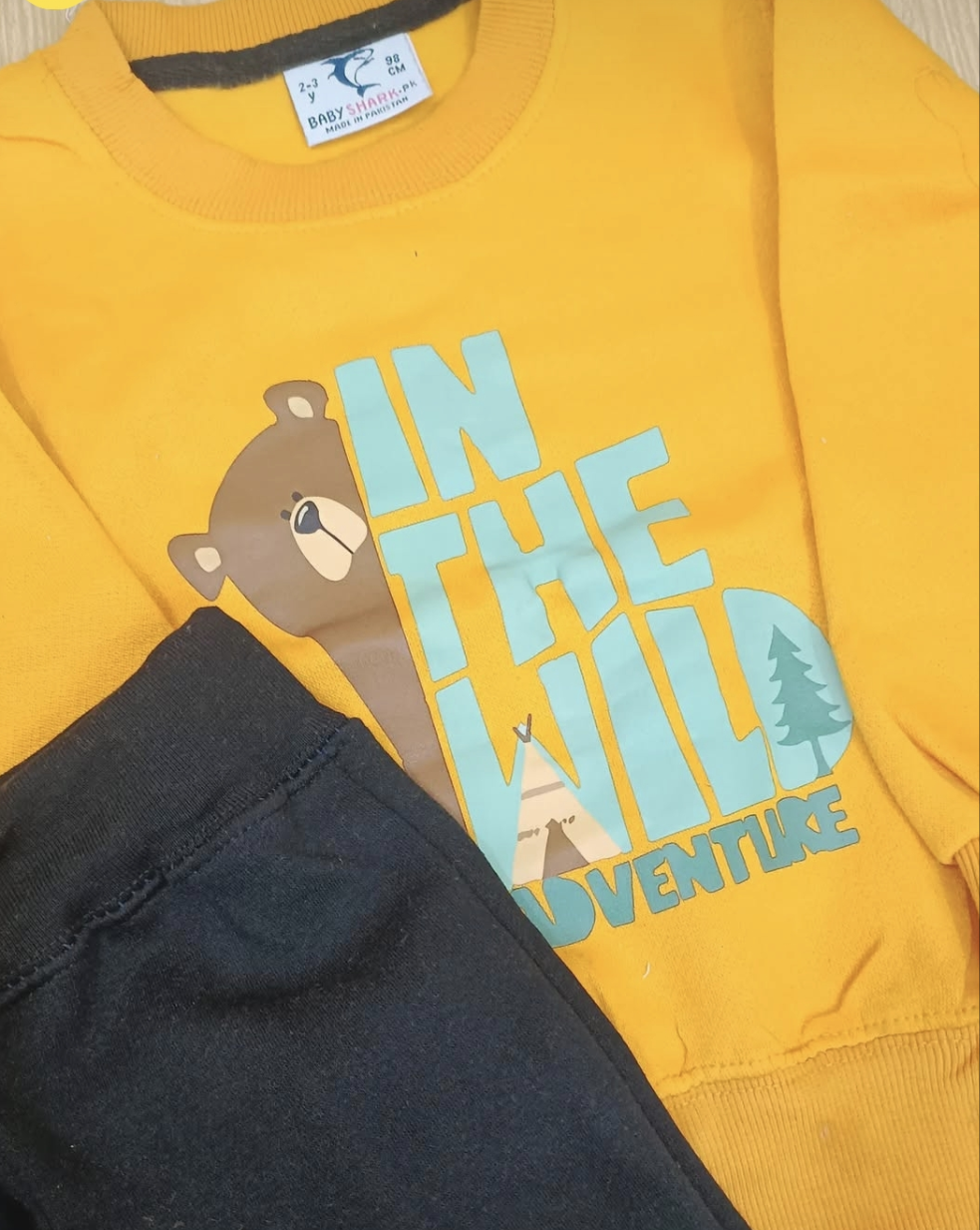 Wild adventure bear print tracksuit