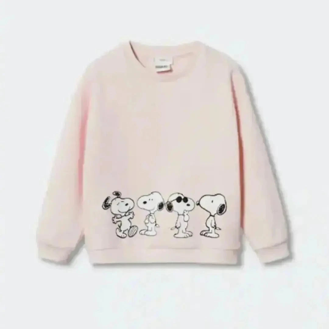 Pink Snoopy fleece sweatshirts