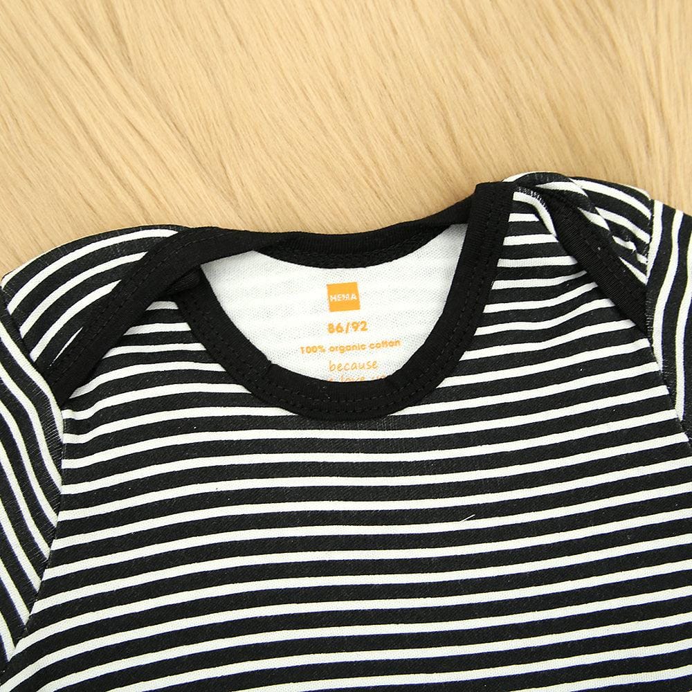HEMA Black and white striped imported body suit