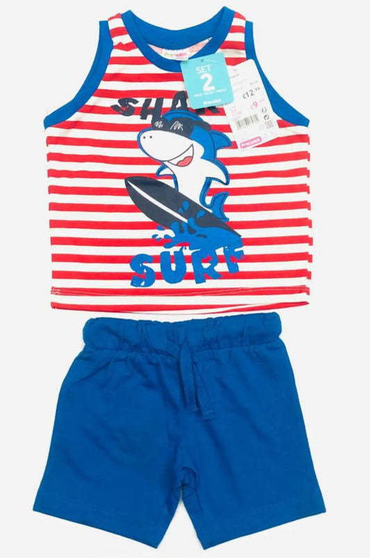 Prenatal Brand Baby shark Sando suit
