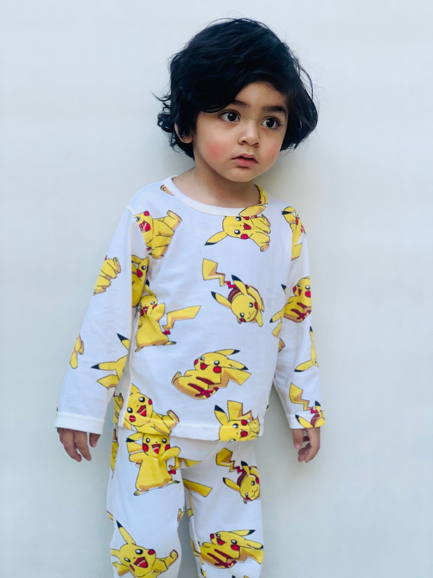 Pikachu print fullsleeves pj set