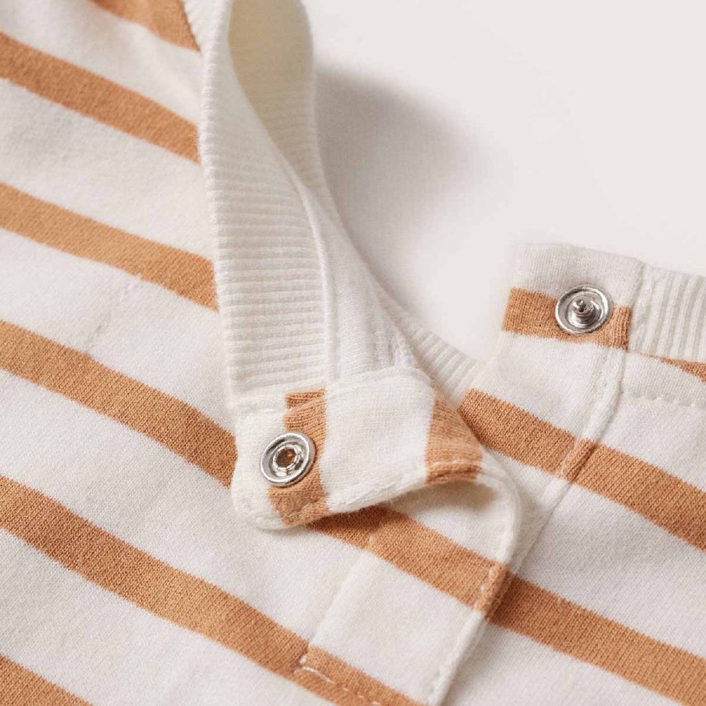 MNG Orange and white stripes terry sweatshirt
