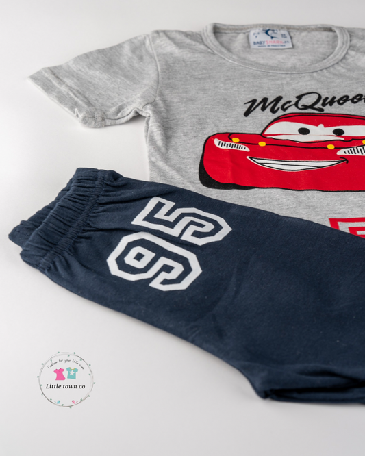 Mc queen 2pc shorts suit