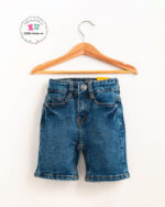 Plain Denim Shorts for kids Unisex - Image 3