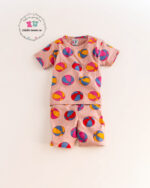 Balls print 2pc shorts set for kids