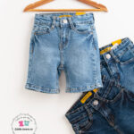 Plain Denim Shorts for kids Unisex