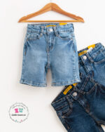 Plain Denim Shorts for kids Unisex