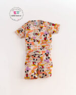 Mickey Mouse print 2pc shorts set for kids