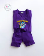 Looney Tunes print 2pc sleeveless shorts set for kids