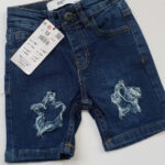 Dark Blue star ripped Denim Shorts Unisex