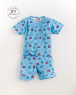 Macrons print 2pc shorts set for kids