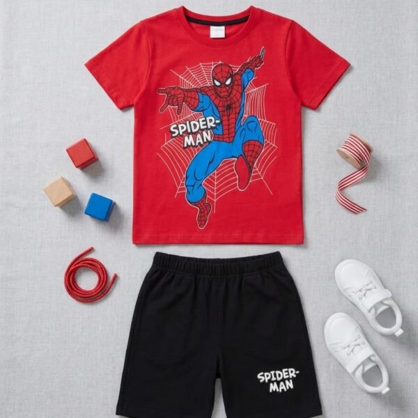 Spiderman Boys Shorts Set