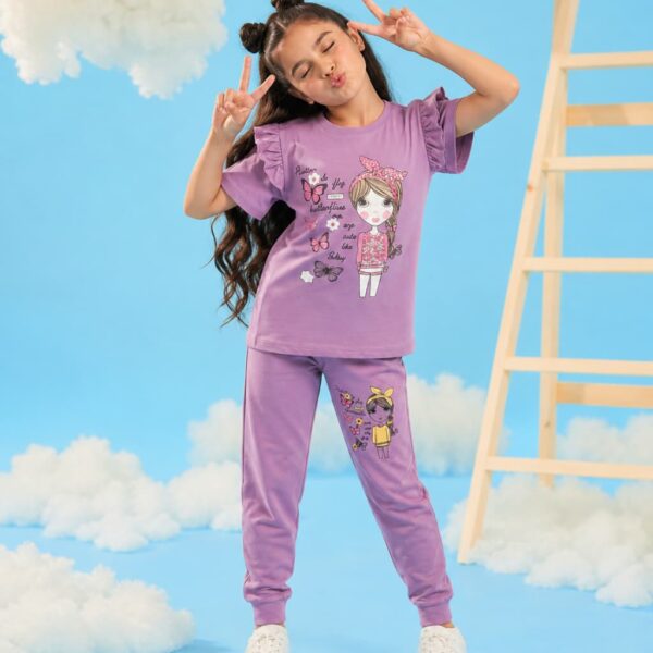 Lilac Doll Sequence Work set for girls