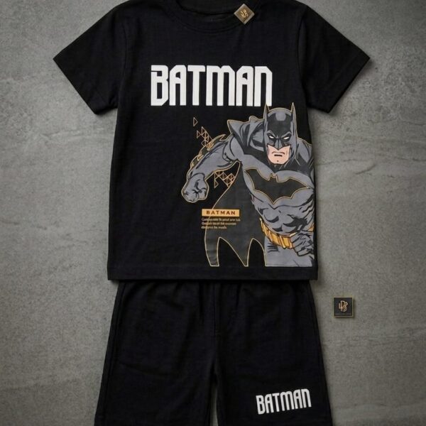 Batman theme kids shorts set