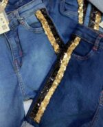 Sequence work denim Shorts for girls - Image 2