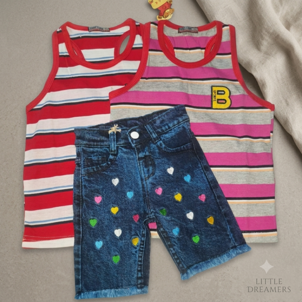 Pack of two Imported Tank Tops For Baby Girls