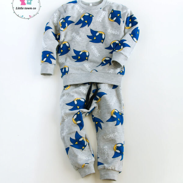 Sonic Print Kids Terry Tracksuit
