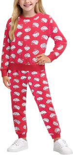 Pink Hello Kitty Fleece Tracksuit for girls