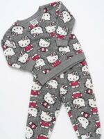 Grey Hello Kitty Fleece Tracksuit for girls