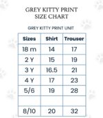 Grey Hello Kitty Fleece Tracksuit for girls - Image 2