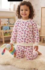 LTC113 Multi Bows Print Fleece Tracksuit - Image 4