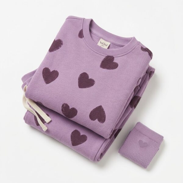 Lavender Hearts tracksuit