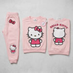 Hello Kitty Fleece Tracksuit front back printing - Image 2