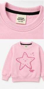 LTC141 Girls' Soft Fleece Starry Eyed Tracksuit Set – Pastel Pink - Image 3